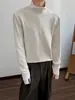 Camiseta Térmica de Manga Larga para Hombre con Media Cremallera y Cuello Alto Gris Oscuro Estilo Americano Nuevo Otoño Invierno Hombro Normal Sudadera Deportiva de Peso Pesado