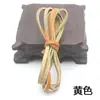 Accesorios para Joyería DIY Materiales Cordón Plano Redondo de Cuero Pulsera para Mascotas Collar Cadena para Suéter 3 mm de Ancho