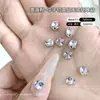 Pedras de strass em formato de ovo de pombo sem base, produto acabado, pedras de strass K9 brilhantes aplicadas à mão, acessórios coloridos ovais para arte de unhas