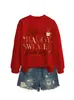 Suéter holgado color café Amazon Wish Sitio Independiente Moda Casual Nueva sudadera para mujer Comercio exterior