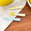 Presilha fofa de franja em desenho animado, presilha lateral de temperamento doce dopamina, nova presilha de bico de pato primavera-verão 2026, acessório de cabelo