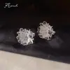 Brincos de Flor Tridimensional com Efeito Transparente de Resina Novos para Primavera e Verão para Mulheres, Simples e Estilosos, Brincos com Textura da Moda, Direto da Fábrica