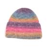 Chapéu Quente de Outono e Inverno Pintura a Óleo Adulto Padrão Lácteo Chapéu de Tricô Tendência Estudante Chapéu de Lã Feminino Moda de Comércio Exterior Versátil