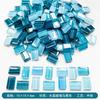 1.0kg Mosaico Pintado a Mano Hecho a Mano Material DIY Rayado Vertical Vidrio de Cristal Piedra Libre Forma Especial Asimétrica Múltiple