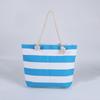 Nueva Bolsa de Playa Transfronteriza Rayada Exportación Bolso Casual Amazon Bolso de Axila Bolso de Hombro para Mujer Bolso de Lona para Mujer