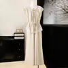Moda Verão Nova Mãe Estilo Chinês Tencel Linho Conjunto Duas Peças Manga Curta Moda Feminina Meia-Idade Simples Toque de Luxo Mulheres