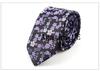 Corbata Estrecha Elegante Algodón 6cm Estilo Coreano Versión Estrecha Hombres y Mujeres Pequeños Casual Versátil Corbata de Anacardo Paisley