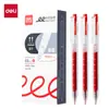 (Oferta especial) Pluma de Gel Retráctil Deli Sa1600 de Gran Capacidad Secado Rápido 0.5mm Negro/Rojo Opcional Escritura Suave