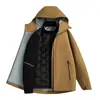 2025 Nueva Chaqueta de Plumas para Hombre Tres en Uno Otoño e Invierno Impermeable y Cortavientos Chaqueta Cálida con Forro de Plumas para Mujer