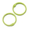 Llavero de Esmalte Horneado Color Tarjeta de Color Anillo Diámetro 30mm Apertura Móvil Anillo de Alambre de Hierro Anillo de Libro de Unión Metálica
