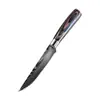 Juego de Cuchillos, Cuchillo de Chef de Acero Inoxidable para Cocina, Mango de Madera de Colores, Cuchillo Multiusos, Tabla de Cortar, Fuente de Suministro Exclusiva para Exportación Transfronteriza