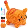 Paquete de Materiales de Crochet Más Vendido de Amazon Serie de Animales Hilo Worsted Crochet Regalo Navideño Juguete Video en Inglés