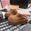 Sandálias Birkenstock femininas com bico fosco 2026 primavera e verão novo plataforma sola grossa elevador moda tendência calçado ao ar livre meio chinelo