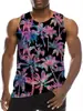 Chaleco Casual de Verano para Hombre Europeo y Americano Transfronterizo Estampado Digital Playa Hawaiana Exterior Transpirable Chaleco para Hombre