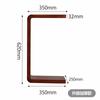 Mesa de centro de cama móvil para balcón de madera maciza al por mayor Mesa auxiliar de sofá Mesa auxiliar en forma de C en forma de U Gabinete lateral Mesa de rincón Sala de estar simple Dormitorio