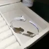 Moda Transfronteriza Europea y Americana Forma de Serpiente de Circonita Pulsera Geométrica Lujo Ligero Sensación de Alta Gama Pulsera Diseño de Nicho Joyería de Mano de Moda para Mujeres