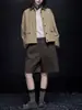 Chaqueta de Trabajo Corta Color Caqui para Mujer Otoño 2025 Nueva Holgada Casual Simple Versátil Sensación de Alta Gama