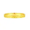 Tienda de Oro Mismo Estilo Anillo Hielo Triturado 2N para Mujer, Chapado en Oro Versión Estrecha de 2 mm Anillo de Pareja Brillante, Diseño de Nicho Banda Lisa
