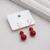 Aretes de Calabaza de Ágata Roja con Pasadores de Plata de Ley 925, Aretes de Nicho para Mujeres en su Año Zodiacal, Diseño de Nicho de Lujo de Alta Gama