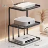 Estante de Colocación para Router para Uso Doméstico, Estante de Almacenamiento Multicapa para Decodificador de TV para Escritorio de Sala de Estar, Estante de Refrigeración para Módem Óptico con Diseño Hueco