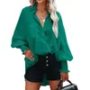 Ropa Femenina Transfronteriza Europea y Americana Primavera/Verano 2022 Nueva Blusa Amazon Vacaciones en la Playa Protector Solar Camisa Rayada Mediana-Larga