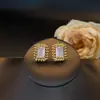 Brincos de Zircônia Preto Rosa Espiral Vazado Renda Retangular de Alto Padrão Leve Luxo para Mulheres Moda Elegante para o Trabalho Joias