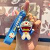 Llavero Doraemon de Dibujos Animados Lindo Gato Jingle Muñeco de PVC Colgante para Bolso Llavero para Coche Regalo Venta al por Mayor