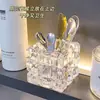 Suporte para Colher de Máscara, Colher para Pegar Creme, Espelho de Vidro de Mesa, Pincel Aplicador de Creme para Olhos para Maquiagem e Skincare, Caixa de Armazenamento
