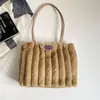 Bolsa de Felpa de Temporada Otoño Invierno Nueva Transfronteriza Fabricante de Moda Bolso de Axila Bolsos Bolso de Mano al por Mayor Bolso de Hombro de Gran Capacidad