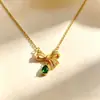 Collar de Acero de Titanio de Lujo Ligero para Mujer de Diseño Nicho que No se Desvanece Colgante de Alta Gama Nuevo Estilo para Usar Cadena de Cuello Simple