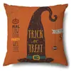 Funda de Almohada Halloween Calabaza Divertida Transfronteriza Amazon Estampado de Lino Funda Decorativa para Cojín de Sofá del Hogar