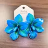 Pendientes Florales Grandes de Rafia Estilo Vacacional Junto al Mar Populares de Lujo Ligero Pendientes de Estrella de Mar Pendientes Elegantes de Nicho