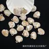 Colgante de Concha de Dos Colores de 26*30 mm para Pulsera DIY, Cadena de Teléfono, Adorno para Colgar en el Coche, Accesorios con Cuentas al por Mayor para Celebridades de Internet