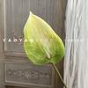 Simulação Guanyin Lotus grande palma vermelha fogo guindaste casamento hotel jardim decoração macia fotografia adereços de engenharia flor decorativa impressão 3D
