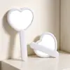 Espejo de Maquillaje de Mano en Forma de Corazón de Fábrica en Stock, Espejo de Maquillaje Portátil Giratorio, Espejo Plegable de Viaje Personalizable con Logo