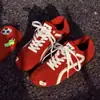 Zapatos de Tobillo Rojos Manzana Venta Caliente Primavera/Verano 2025 Zapatos de Carreras Rojos de Suela Fina Nuevos Zapatos Deportivos Casuales Zapatos de Entrenamiento Alemanes