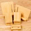 En stock soporte de bambú para teléfono móvil mesa fabricante artesanías de bambú 13 * 8CM doble ranura soporte de madera LOGOTIPO láser