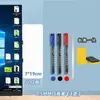 Pizarra magnética borrable para el lateral de la pantalla del ordenador, tablero de notas con clip para el lateral del monitor