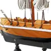 Envío directo Modelo de Barco de Vela de Madera Estilo Mediterráneo Navegación Suave Decoración del Hogar Adornos Fabricante Venta al por Mayor