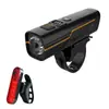 Luzes de Bicicleta Luzes para Pedaladas Noturnas ao Ar Livre Sensor de Luz Inteligente Iluminação Noturna para Bicicleta Conjunto de Equipamentos de Iluminação para Ciclismo Luz Traseira