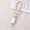 Novo Cordão de Celular Colorido Dopamina Pingente Chaveiro de Miçangas DIY Miniatura de Boneca Pingente para Bolsa de Garrafa de Água