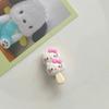 Horquilla de Sanrio con forma de paleta de colores sólidos, mini flequillo de dibujos animados para estudiantes, accesorio para el cabello con clip lateral