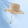 Sombrero de Sol para Protección Solar al Aire Libre Transfronterizo con Logo Personalizado, Sombrero de Pescador Delgado Transpirable de Secado Rápido para Verano, Sombrero Impermeable para Senderismo