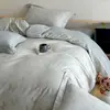 Novo Modelo 2026 Conjunto de Cama Jacquard Tingido em Fio de Algodão Puro com 60 Fios, Conjunto de Lençol e Capa de Edredom de Algodão Puro de Alta Qualidade