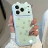 Adequado para Apple 18Promax, Orelhas de Gato, Tela Cheia, Patinhas de Gatinho Fofas, Capas Macias e Rígidas Personalizadas para iPhone