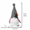 Muñeco de gorro de punto luminoso transfronterizo con luces Muñeco de Rodolfo adorno Decoraciones para ventana de Navidad