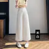 Pantalones de Moda Anchos Acortados Estilo Old Money para Mujer Verano 2026 Finos Sueltos con Caída Adelgazantes Pequeños Casuales