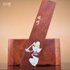 Marcapáginas de madera roja de estilo chino clásico, regalo creativo, letras para estudiantes, exquisito regalo creativo de estilo antiguo