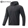 Jaqueta corta-vento de fleece com capuz Hanye L5, para primavera e outono, jaqueta de camada interna, roupa térmica para esportes ao ar livre, unissex