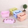Caixa de armazenamento de lanches de brinquedo colorido Mini Caixa de armazenamento Home Baina Caixa de acabamento selada com fivela e alça